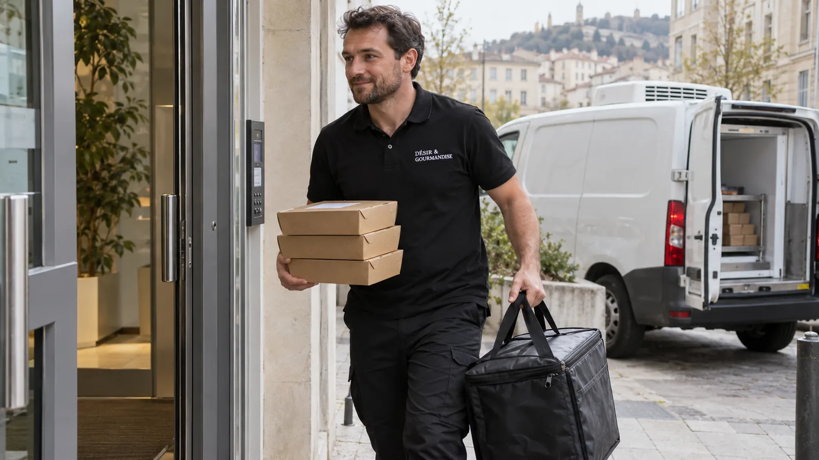 Livraison de plateaux-repas en entreprise par Maison Désir & Gourmandise